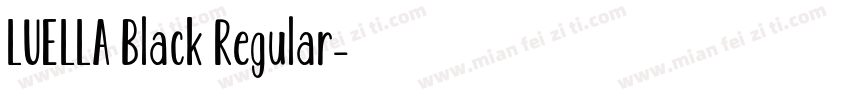 LUELLA Black Regular字体转换